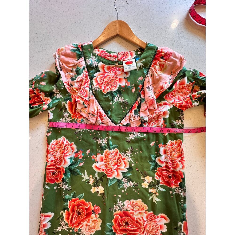 FARM RIO Women's Small Oversized Elinor Tunic Floral Short Dress - Picture 11 of 11